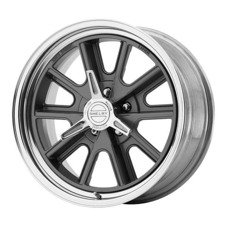 VN427 Two-Piece Mag Gray Center Polished Barrel 9,5x17 5/114,3 ET6 CB72,6 60°