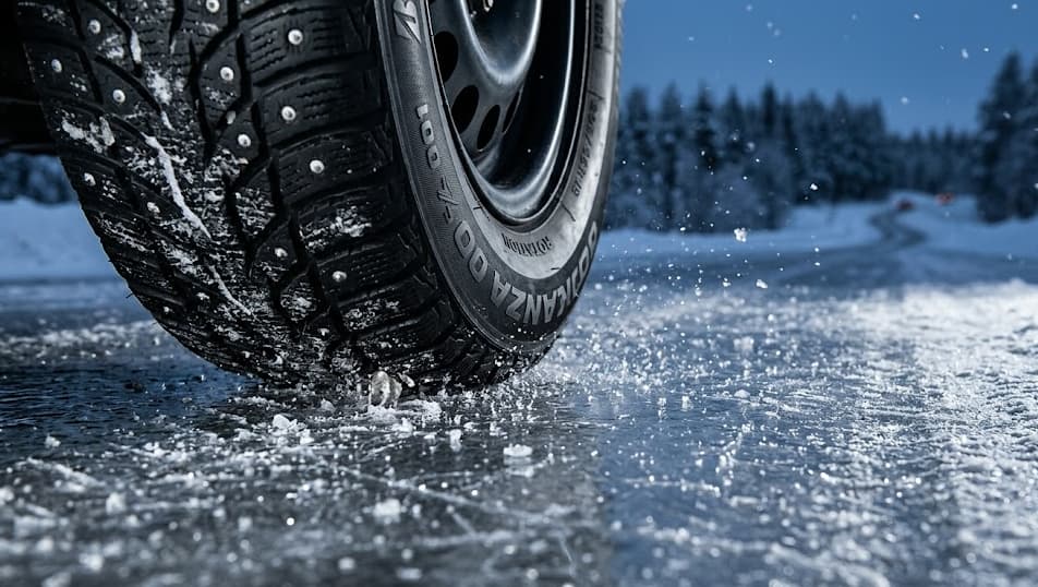 Nastarenkaat jäällä.