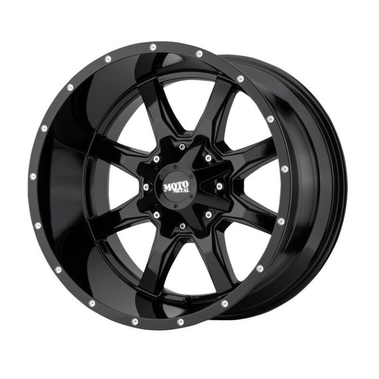 MO970 Gloss Black With Milled Lip 10x20 5/127/139,7 ET-24 CB78,3 60°