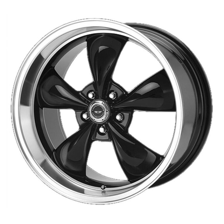 AR105 Gloss Black Machined Lip 8x17 5/127 ET0 CB78,3 60°