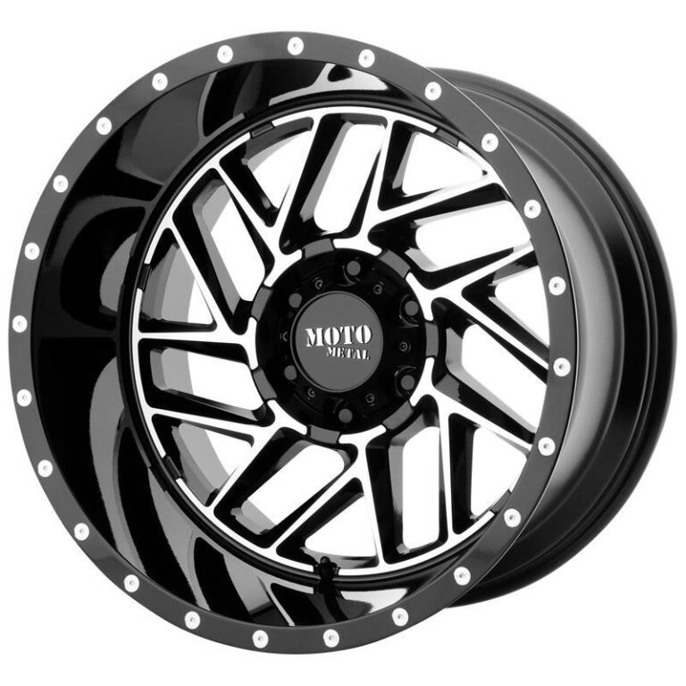 MO985 Gloss Black Machined 12x20 8/170 ET-44 CB125,5 60°