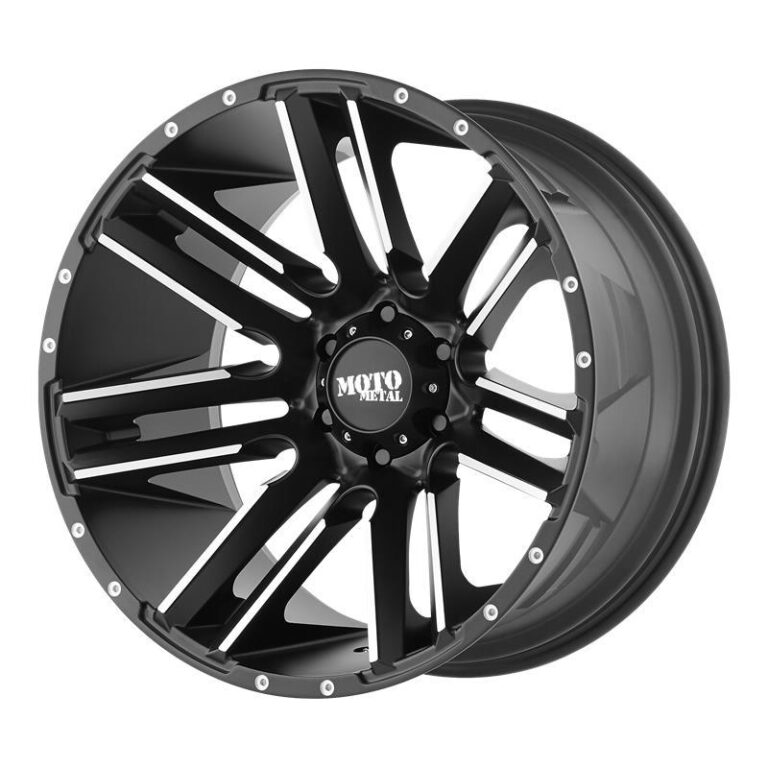MO978 Satin Black Machined 9x20 6/139,7 ET18 CB106,2 60°