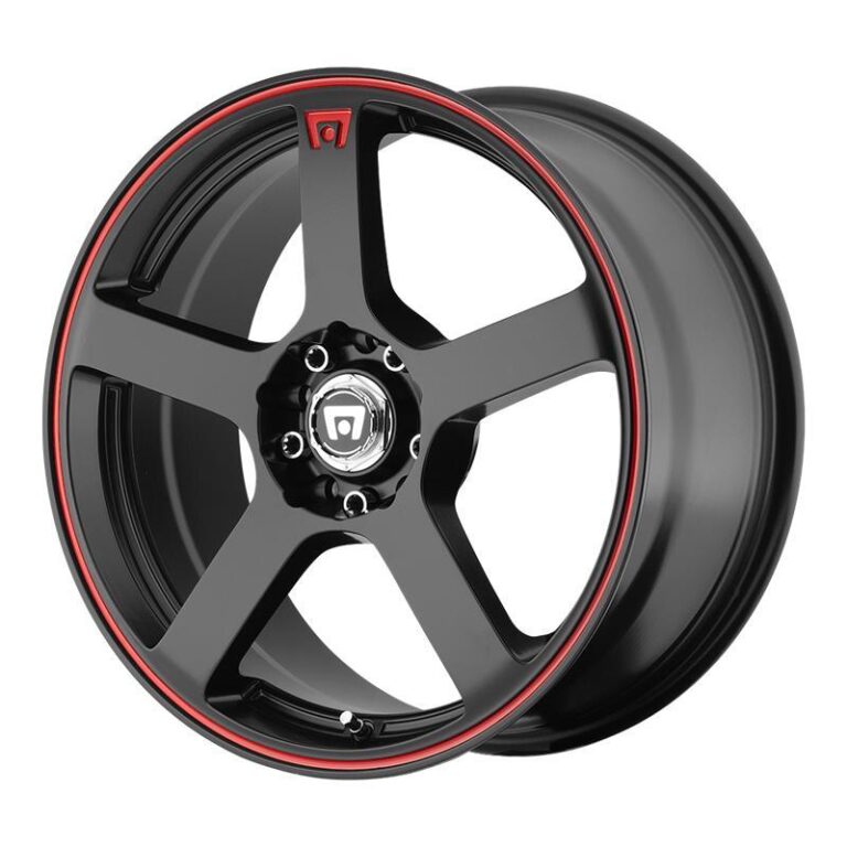 MR116 Matte Black Red Racing Stripe 7x17 4/100/108 ET40 CB72,6 60°