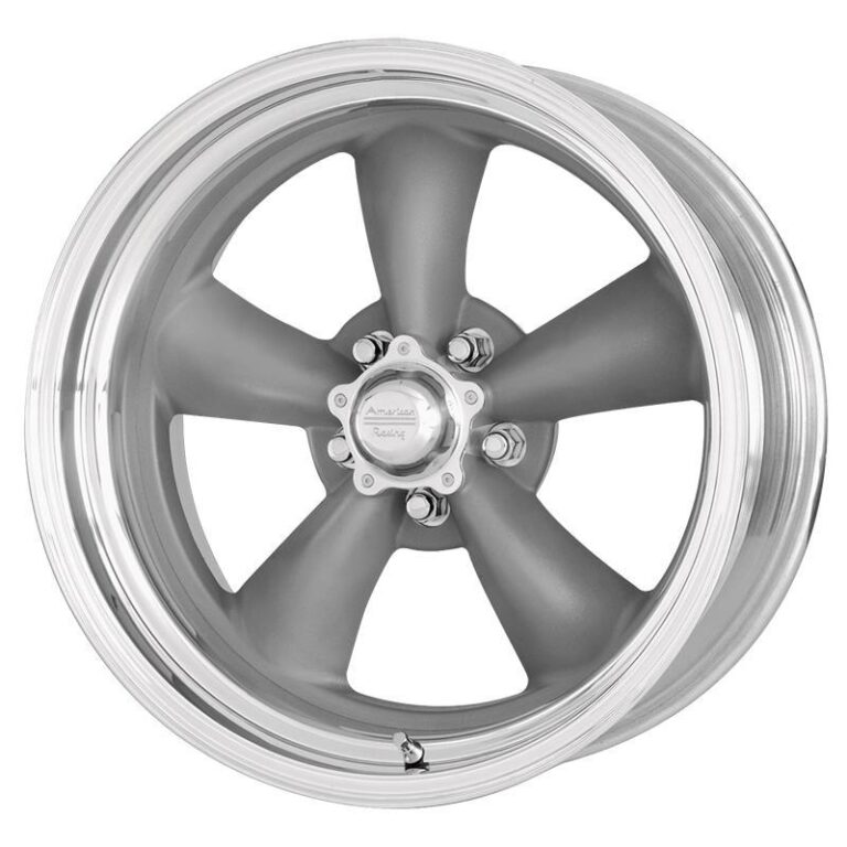 VN215 Mag Gray Machined Lip 4x15 5/114,3 ET-25 CB83,1 60°