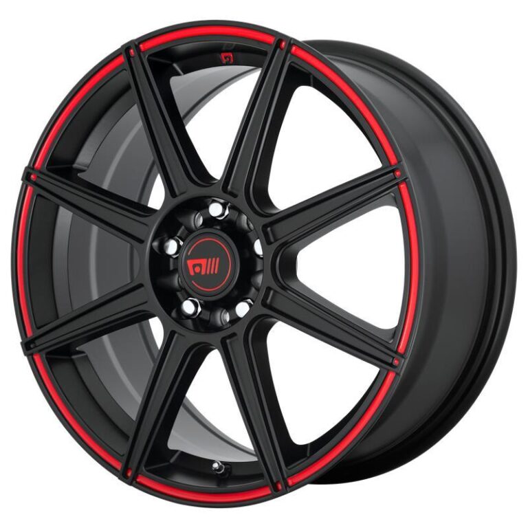 MR142 Satin Black With Red Stripe 8x18 5/112/114,3 ET45 CB72,6 60°