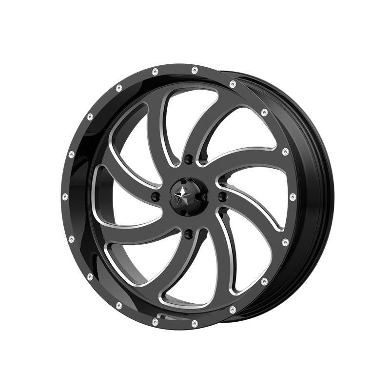MA36 Gloss Black Milled 7x20 4/156 ET0 CB132,0 60°