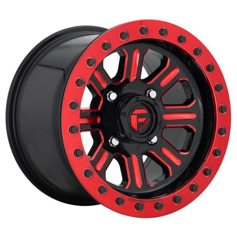 FV911 GLOSS BLACK RED TINTED CLEAR 7x15 4/137 ET38 CB110,1 60°