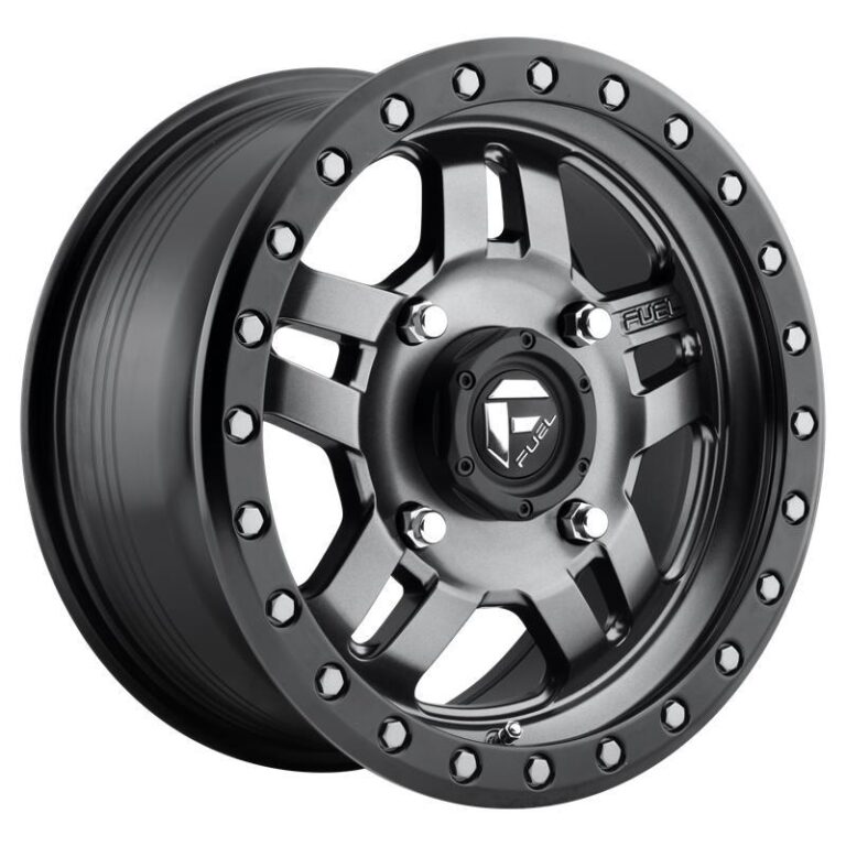 FC558 MATTE GUN METAL BLACK BEAD RING 9x20 8/170 ET1 CB125,1 60°