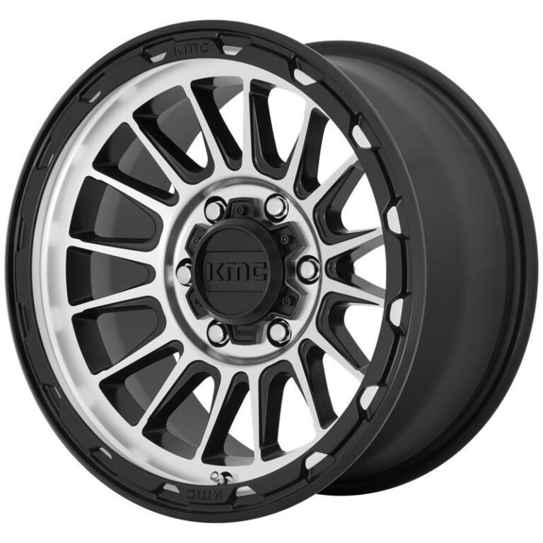 KM542 Satin Black Machined 9x17 6/139,7 ET18 CB106,2 60°