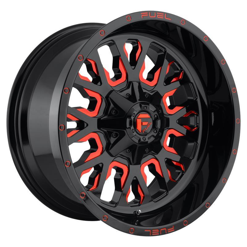 FC612 GLOSS BLACK RED TINTED CLEAR 10x20 8/165,1 ET-18 CB125,1 60°