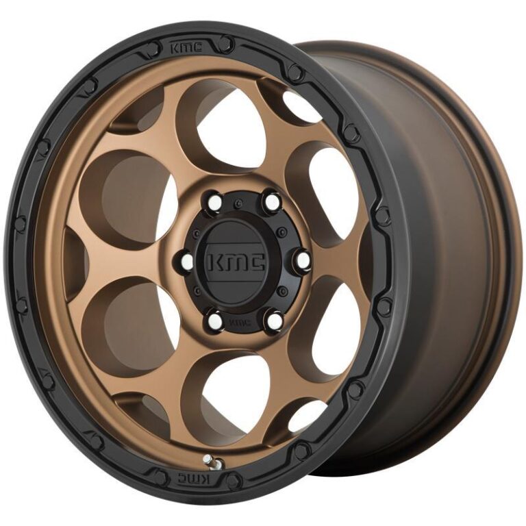 KM541 Matte Bronze With Black Lip 8,5x17 8/165,1 ET0 CB125,1 60°