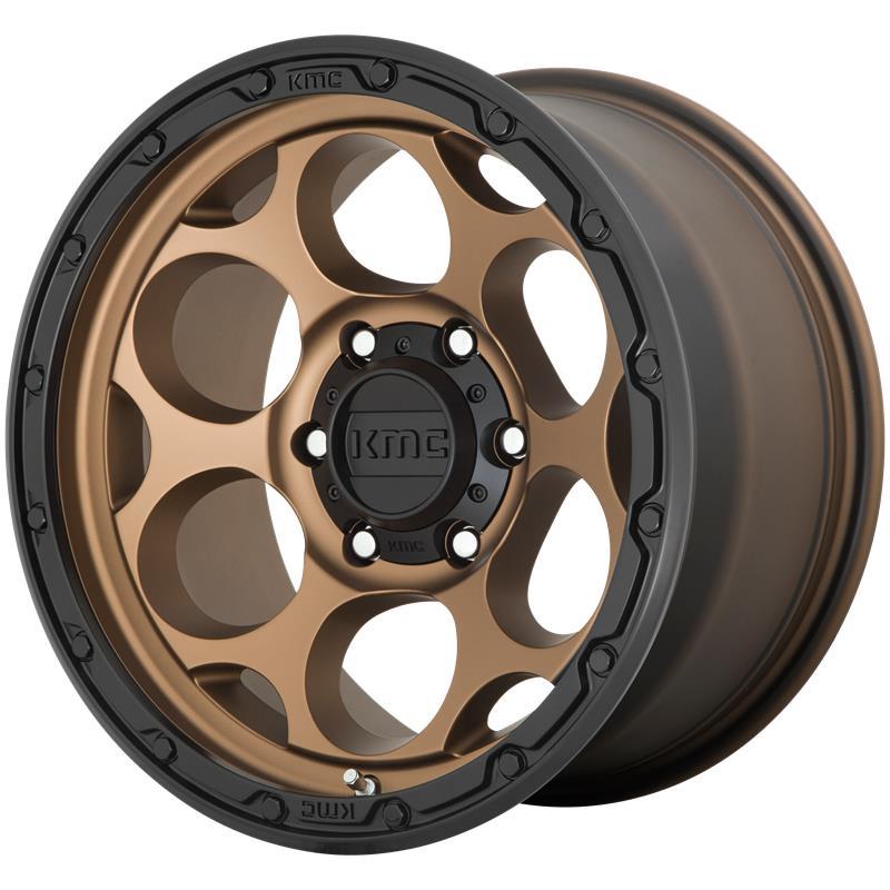 KM541 Matte Bronze With Black Lip 8,5x17 8/165,1 ET0 CB125,1 60°