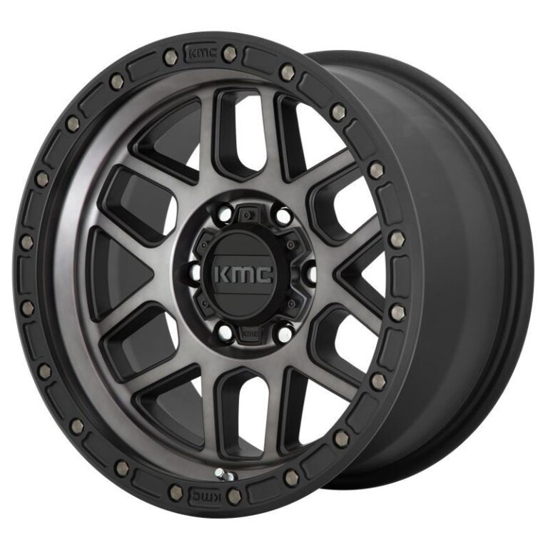 KM544 Satin Black With Gray Tint 8,5x17 5/127 ET0 CB71,5 60°
