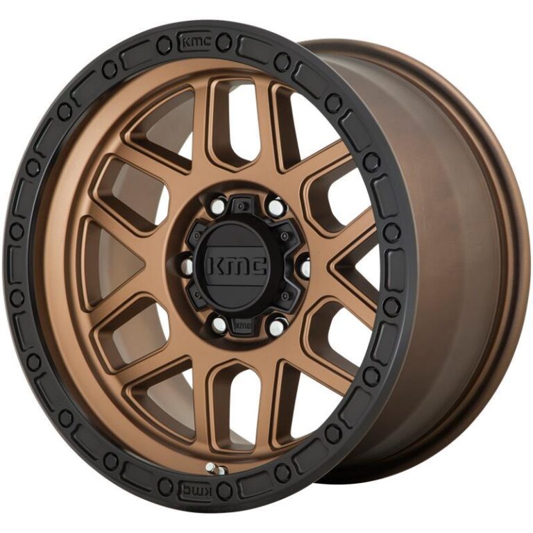 KM544 Matte Bronze With Black Lip 9x17 8/165,1 ET18 CB125,5 60°