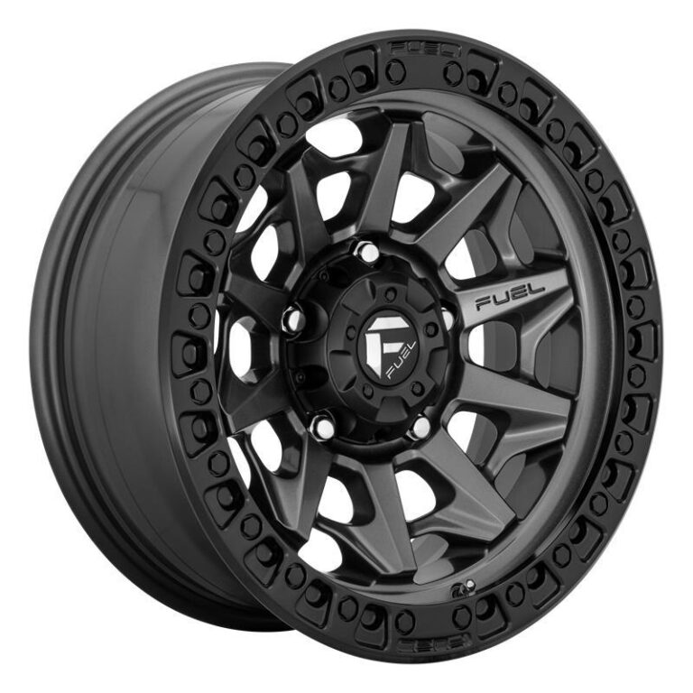FC716 Matte Gun Metal Black Bead Ring 9x20 8/180 ET1 CB124,3 60°