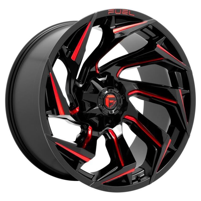 FC755 Gloss Black Milled With Red Tint 10x20 6/135/139,7 ET-18 CB106,1 60°