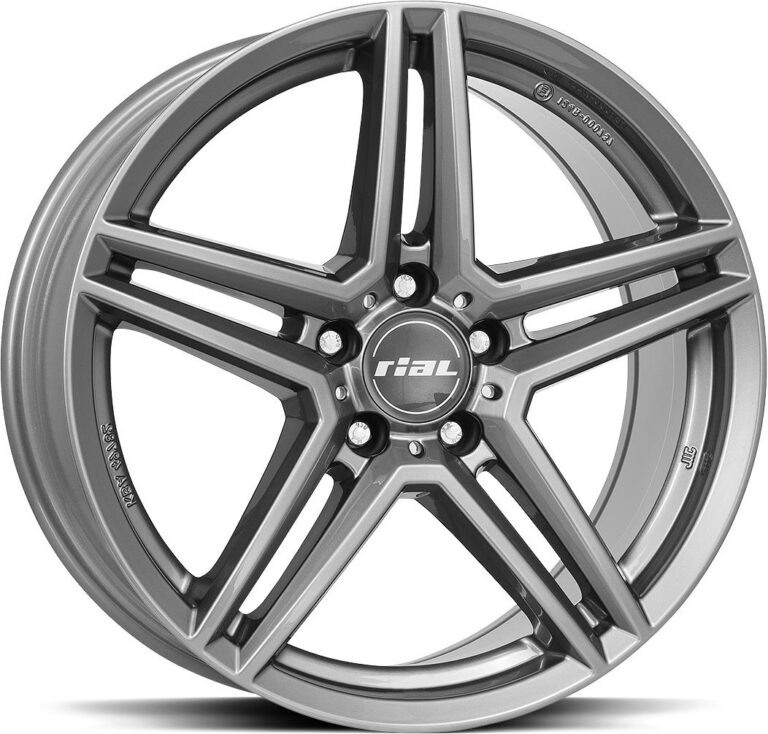 RIAL M10 Metal Grey 7x17 5/112 ET46.4 CB66,6 R14
