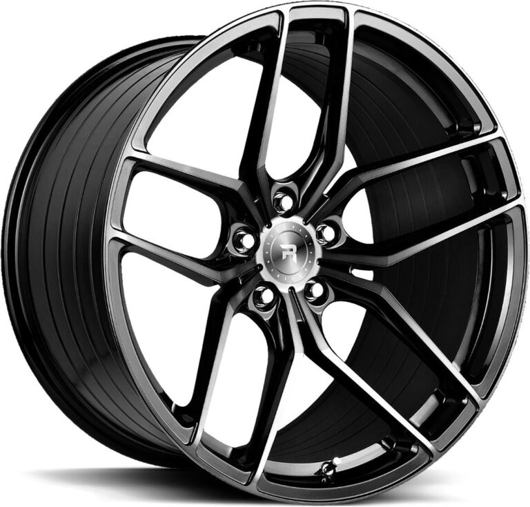 R-SERIES R8 Gloss Black Tinted Face 8,5x19 5-120 ET35 CB72.6 (60°) (820 kg) Black