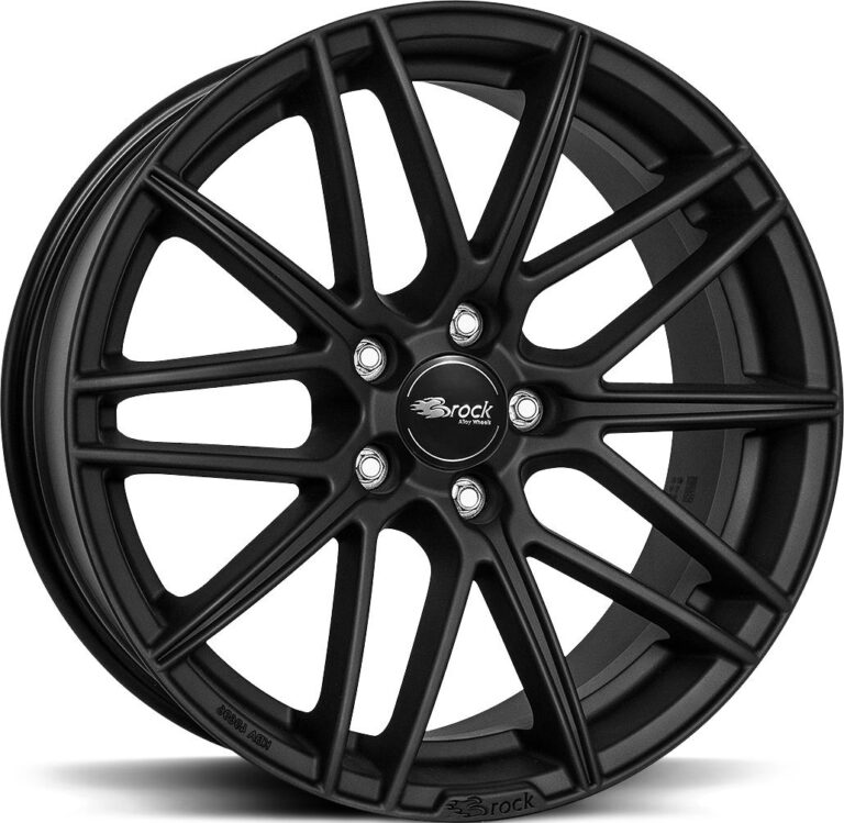 BROCK B34 Black Matt 8x18 5-112 ET35 CB66.6 (60°) (750 kg) Black