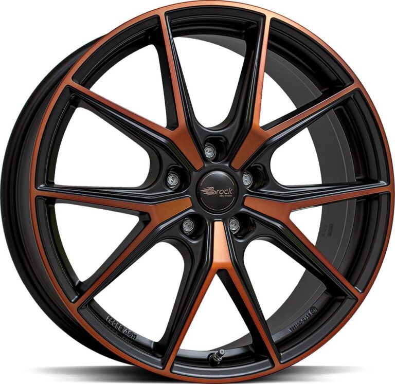 BROCK B40 Black Orange Matt 8x19 5/112 ET40 CB57,1 R13