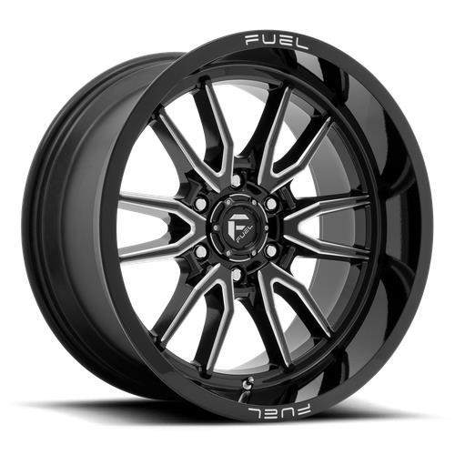 D761 CLASH GLOSS BLACK MILLED 9x18 6/120 ET1 CB67,1 60°