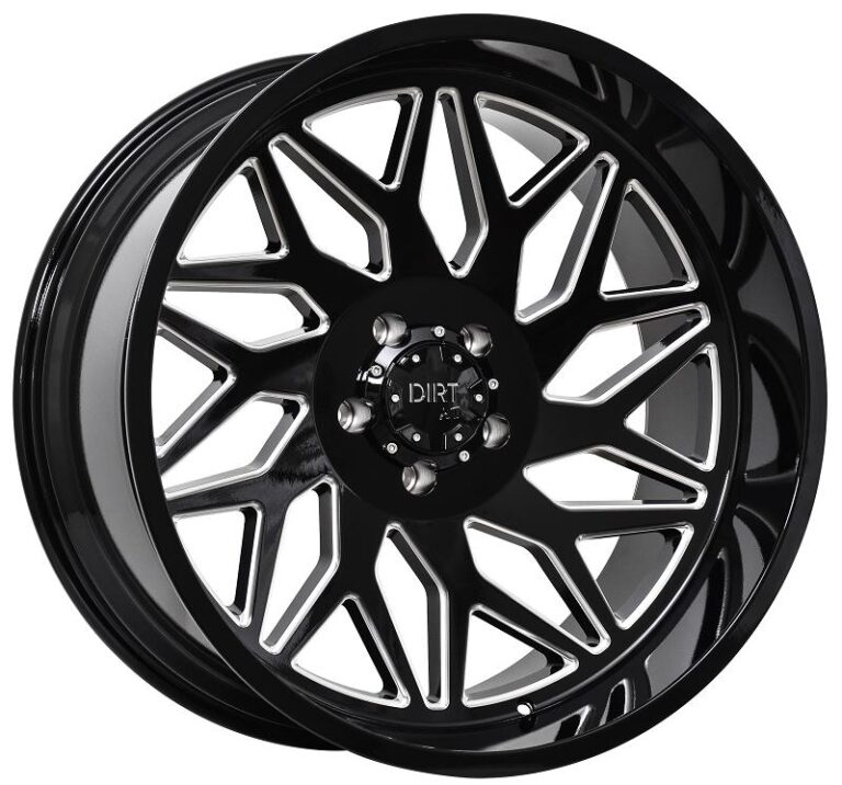 D55 Glossblack milled 12x24 6/139,7 ET-42 CB106,1 60°