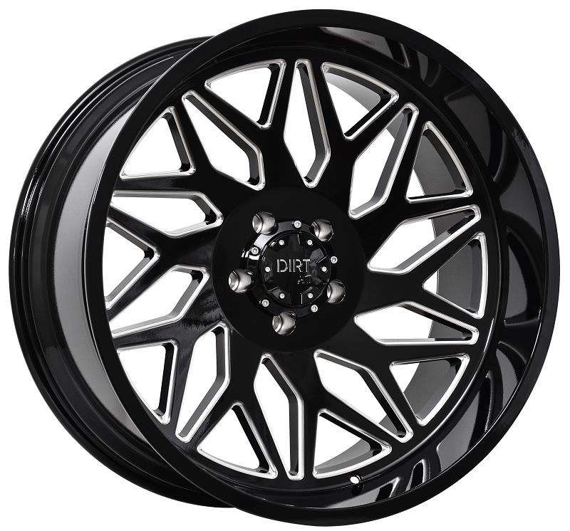 D55 Glossblack milled 12x24 6/139,7 ET-42 CB106,1 60°