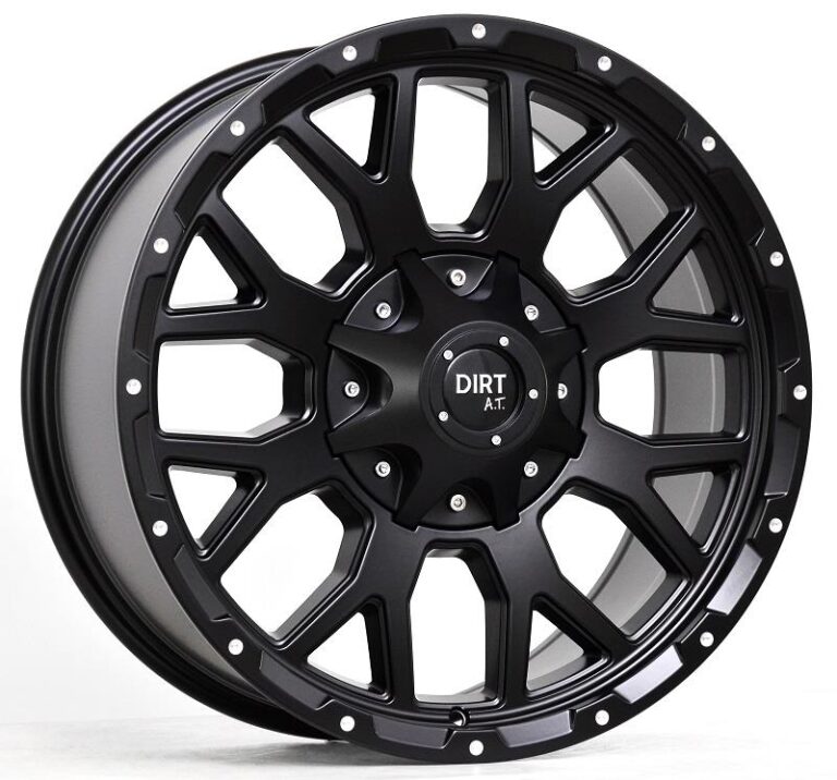 D357 Flatblack milled rivets 9x20 8/165,1 ET18 CB125,1 60°