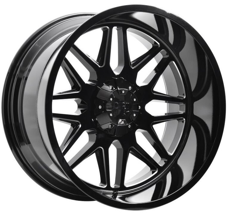 D59 Glossblack milled 12x22 6/135/139,7 ET-44 CB106,1 60°