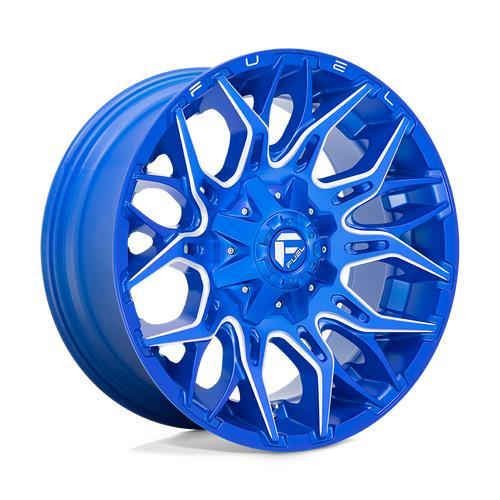 D770 TWITCH ANODIZED BLUE MILLED 10x22 8/180 ET-18 CB124,3 60°