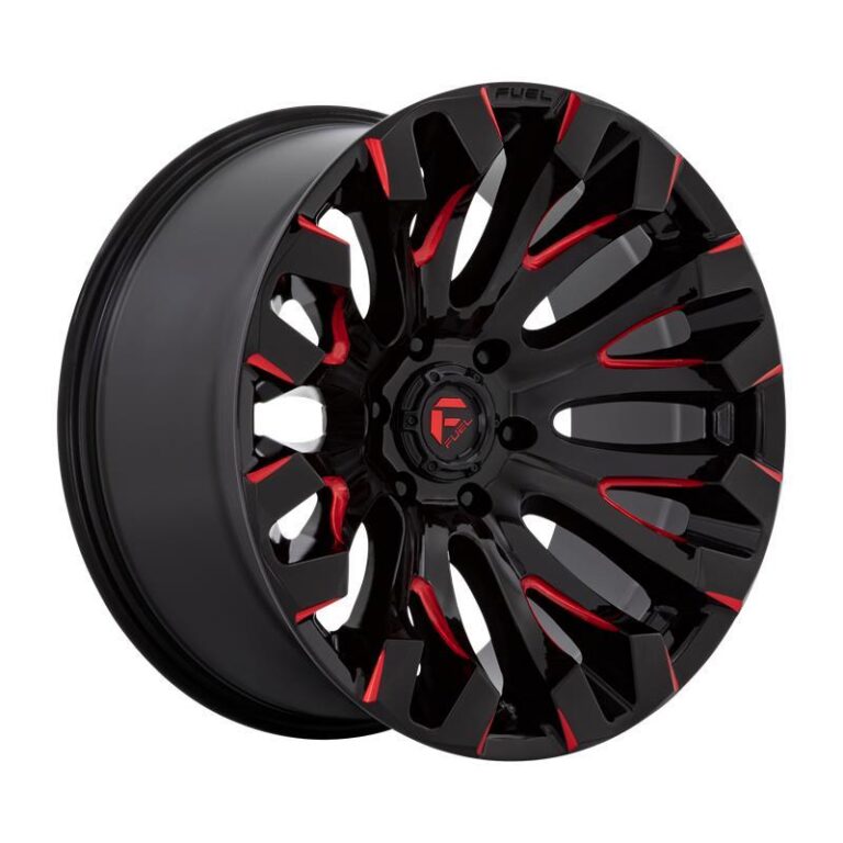 D829 QUAKE GLOSS BLACK MILLED RED TINT 9x20 8/165,1 ET1 CB125,1 60°