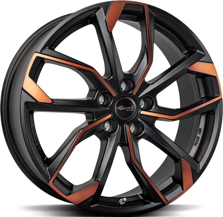 BROCK RC34 Black Orange Matt 8x18 5/112 ET38 CB57,1 R13