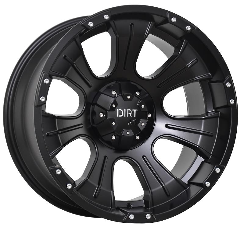 D06 Flatblack chrome inserts 10x20 6/135/139,7 ET-20 CB106,1 60°