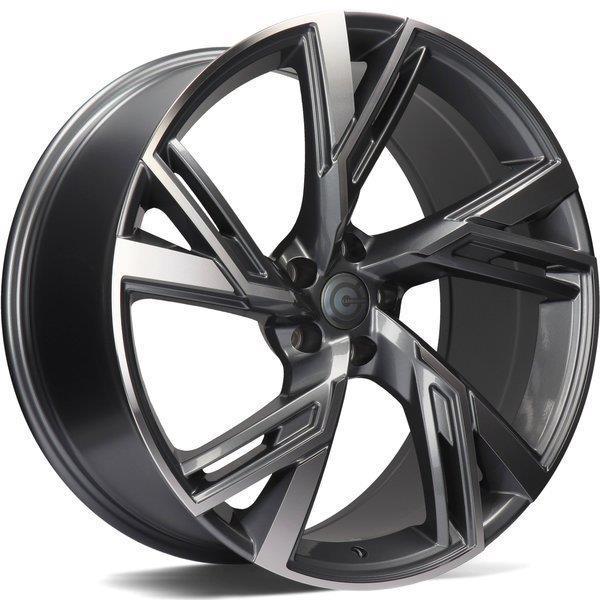 Rich Anthracite Front Polished 8x18 5/112 ET35 CB66,5 60°