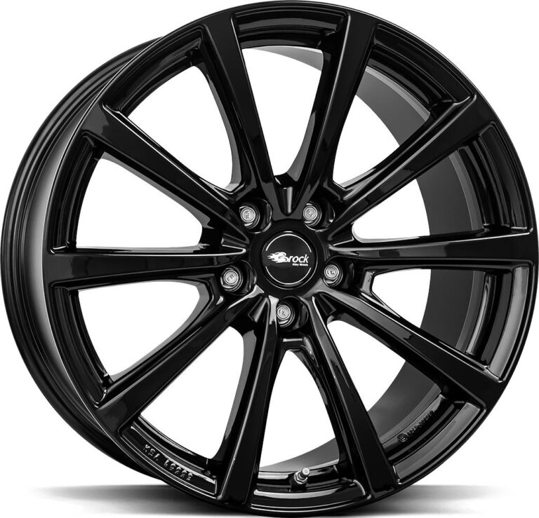 BROCK B32 Shiny Black 9,5x20 5/130 ET39 CB66,6 R14