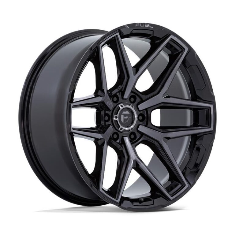 FLUX GLOSS BLACK BRUSH FC GRAY DDT 9x18 6/139,7 ET20 CB106,1 60°