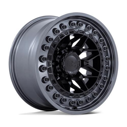 ALPHA MATTE BLACK W/ GUNMETAL LIP 10x20 8/170 ET-18 CB125,1 60°