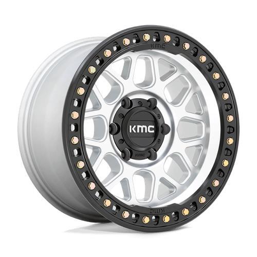 KM549 GRS MACHINED W/ SATIN BLACK LIP 8,5x17 8/165,1 ET0 CB125,1 60°