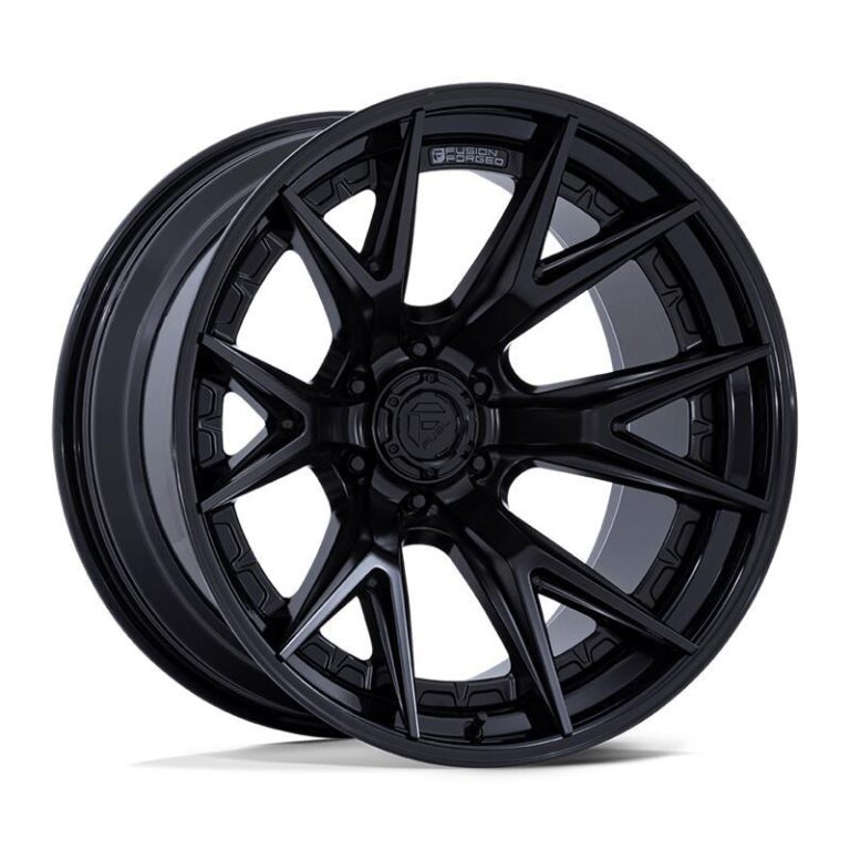 FC402 CATALYST MATTE BLACK W/ GLOSS BLACK LIP 10x20 8/165,1 ET-18 CB125,1 60°