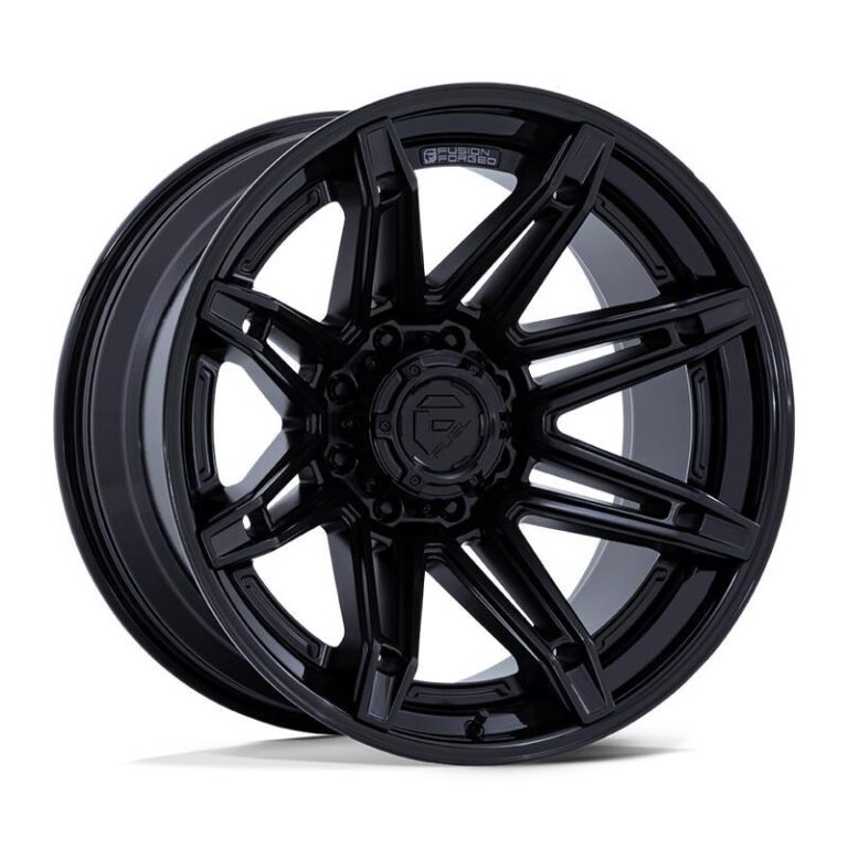 FC401 BRAWL MATTE BLACK W/ GLOSS BLACK LIP 12x22 8/180 ET-44 CB124,2 60°