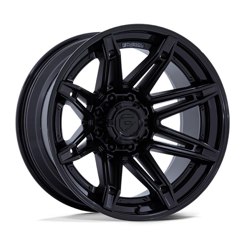 FC401 BRAWL MATTE BLACK W/ GLOSS BLACK LIP 12x22 8/180 ET-44 CB124,2 60°