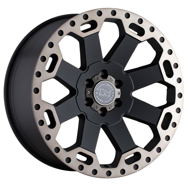 WARLORD MATTE BLACK W/ MACHINED DARK TINT 8x17 5/127 ET30 CB71,5 60°