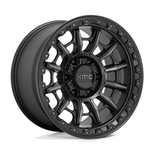 KM547 CARNAGE SATIN BLACK W/ GRAY TINT 9x17 6/135 ET0 CB87,1 60°