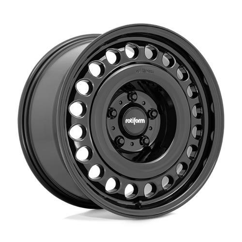 R191 STL GLOSS BLACK 9x17 6/135 ET0 CB87,1 60°