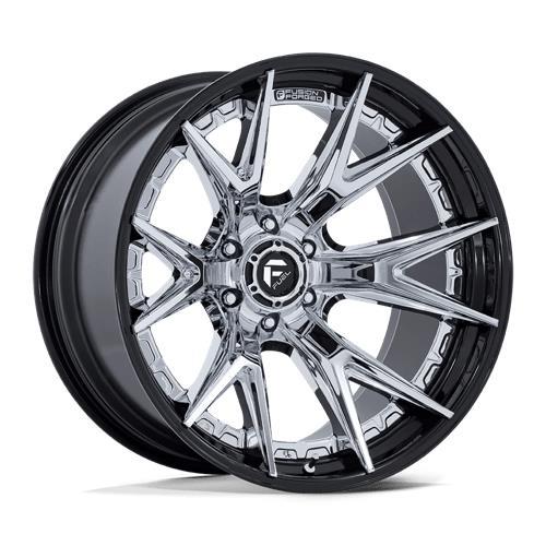 FC402 CATALYST CHROME W/ GLOSS BLACK LIP 10x22 8/180 ET-18 CB124,2 60°