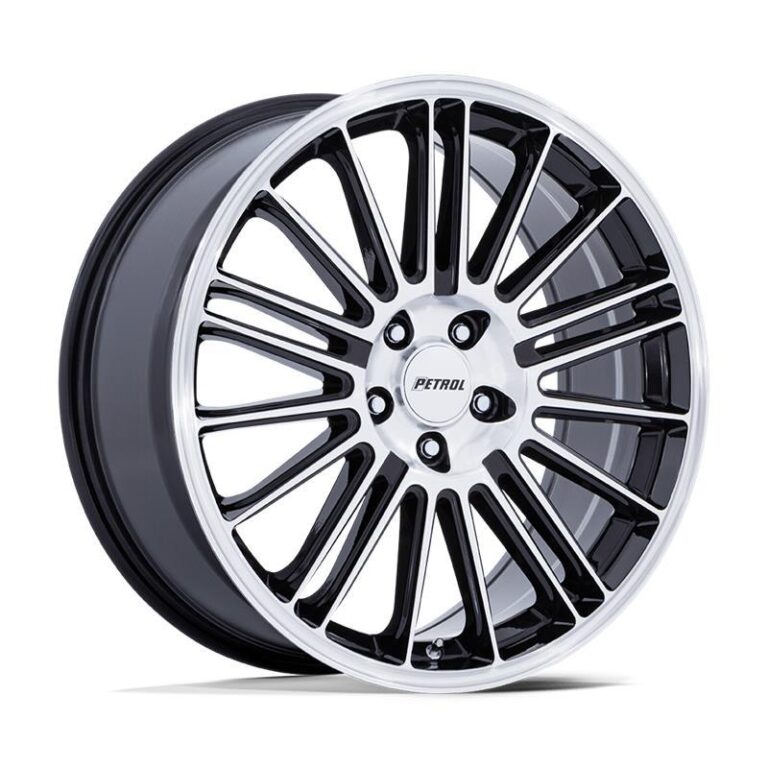 PE001 P1D GLOSS BLACK W/ MACHINED FACE 8x18 5/120 ET35 CB74,1 60°