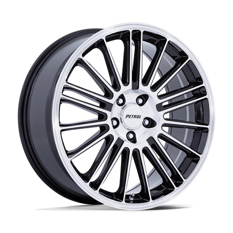 PE001 P1D GLOSS BLACK W/ MACHINED FACE 8x18 5/120 ET35 CB74,1 60°