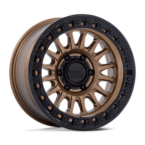 KM552 IMS MATTE BRONZE W GLOSS BLACK LIP 8,5x17 6/139,7 ET-10 CB106,1 60°