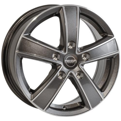 Hercules 5 Anthracite grey front polished 6,5x16 5/130 ET61 CB78,1 60°