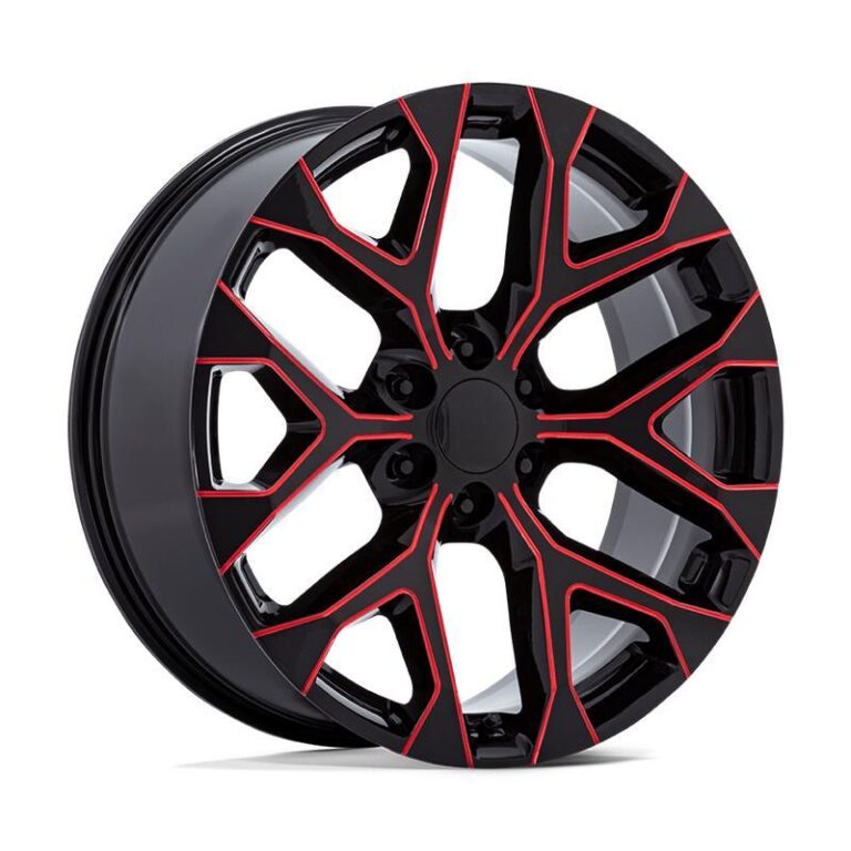 PR177 GLOSS BLACK RED MILLED 9x20 6/139,7 ET24 CB78,1 60°